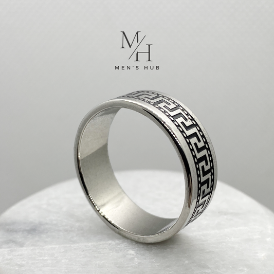 Greek Pattern Ring