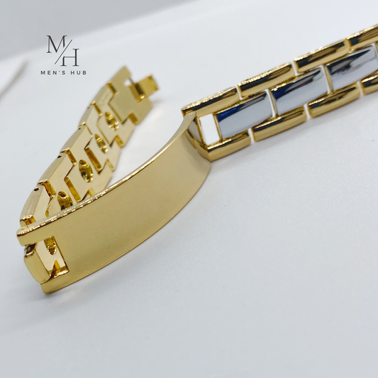 GOLD X SILVER LINK BRACELET